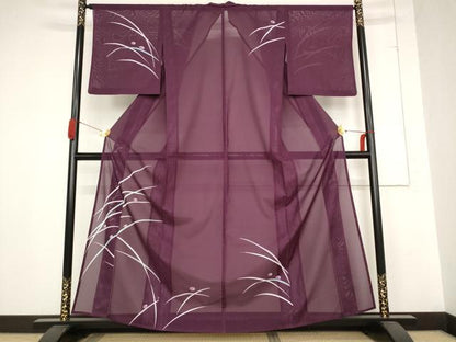 平和屋着物＊夏物 訪問着 絽 露芝文 洗える着物 AABB8682st