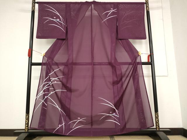平和屋着物＊夏物 訪問着 絽 露芝文 洗える着物 AABB8682st