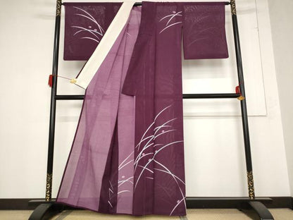 平和屋着物＊夏物 訪問着 絽 露芝文 洗える着物 AABB8682st