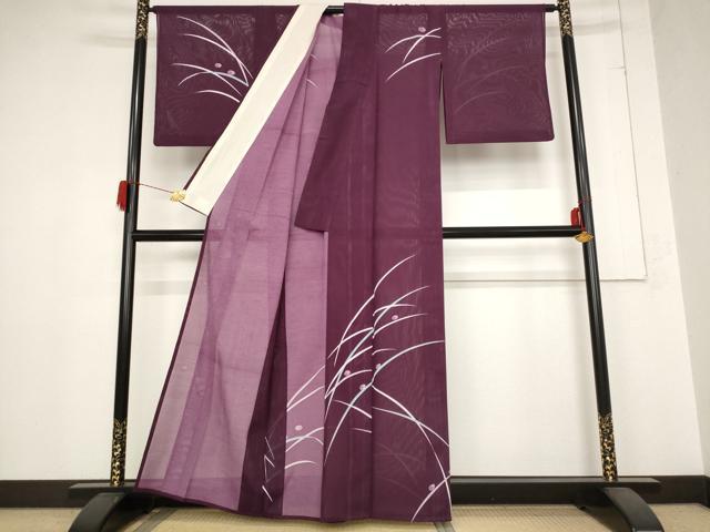 平和屋着物＊夏物 訪問着 絽 露芝文 洗える着物 AABB8682st