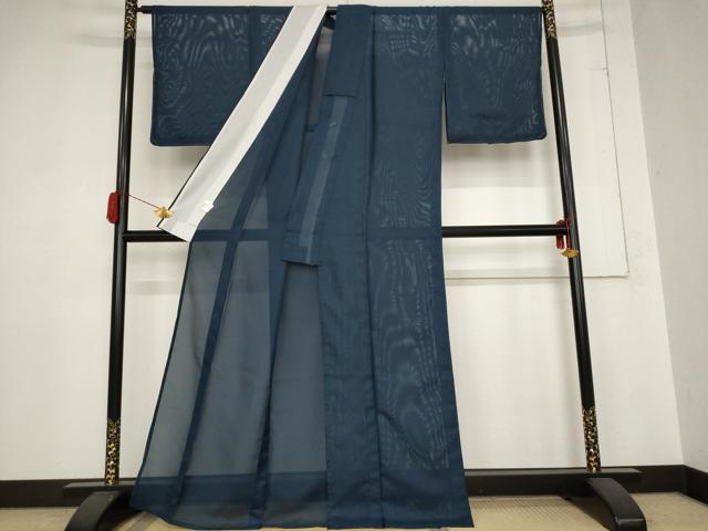 平和屋着物＊夏物 色無地 絽 褐返色 洗える着物 AABB8683st