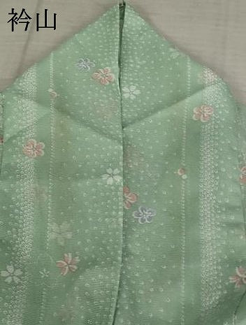 平和屋着物＊夏物 小紋 絽 舞花文 洗える着物 AABB8684st