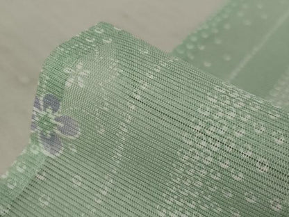 平和屋着物＊夏物 小紋 絽 舞花文 洗える着物 AABB8684st