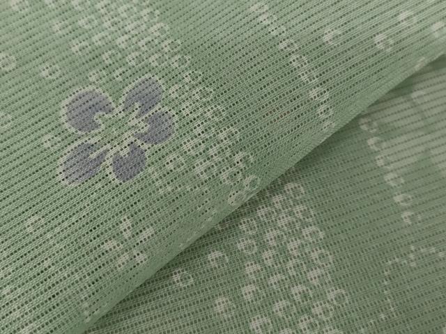 平和屋着物＊夏物 小紋 絽 舞花文 洗える着物 AABB8684st