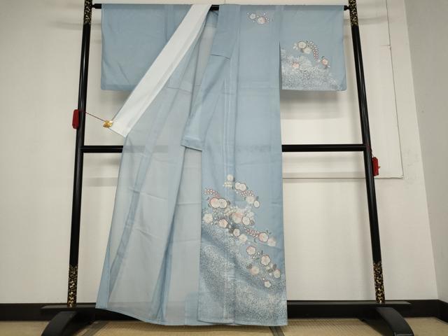 平和屋着物＊夏物　訪問着　絽　辻が花　金彩　洗える着物　AABB8685st