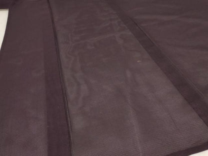 平和屋着物＊夏物 色無地 絽 黒鳶色 洗える着物 AABB8688st