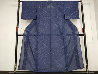 平和屋着物＊夏物 小紋 絽 芝文 正絹 逸品 未使用 AABB8696st