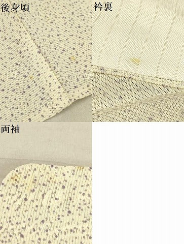 平和屋着物＊夏物 小紋 絽 間道 正絹 逸品 AABB8766sx