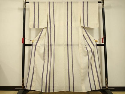 平和屋着物＊夏物 小紋 絽 間道 正絹 逸品 AABB8766sx