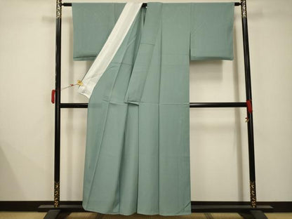 平和屋着物＊夏物 色無地 絽 瓶覗色 正絹 逸品 AABB8771sx
