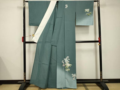 平和屋着物＊夏物 訪問着 絽 紫陽花 暈し染め 正絹 逸品 AABB8772sx