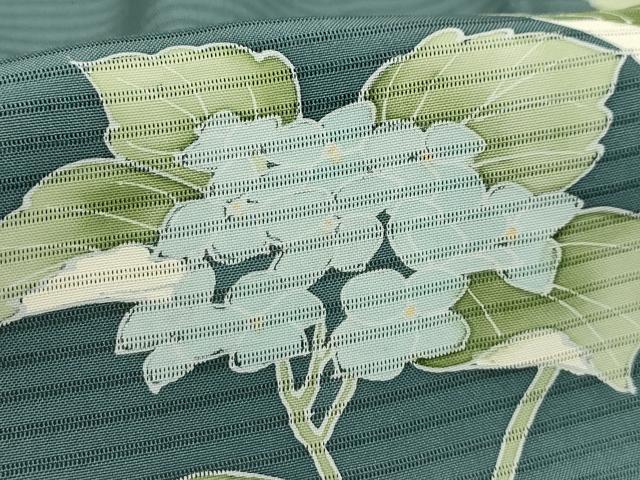 平和屋着物＊夏物 訪問着 絽 紫陽花 暈し染め 正絹 逸品 AABB8772sx