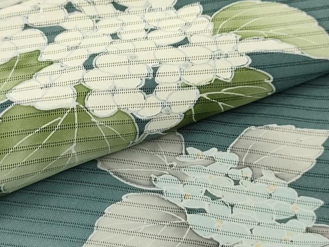 平和屋着物＊夏物 訪問着 絽 紫陽花 暈し染め 正絹 逸品 AABB8772sx