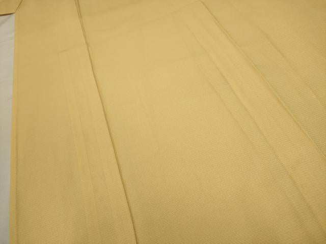 平和屋着物＊夏物 色無地 絽 卵色 正絹 逸品 AABB8775sx