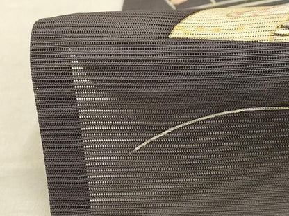 平和屋着物＊夏物 銀座きしや 訪問着 絽 駒刺繍 立波扇面花文 金糸 金彩 正絹 逸品 AABB8777sx