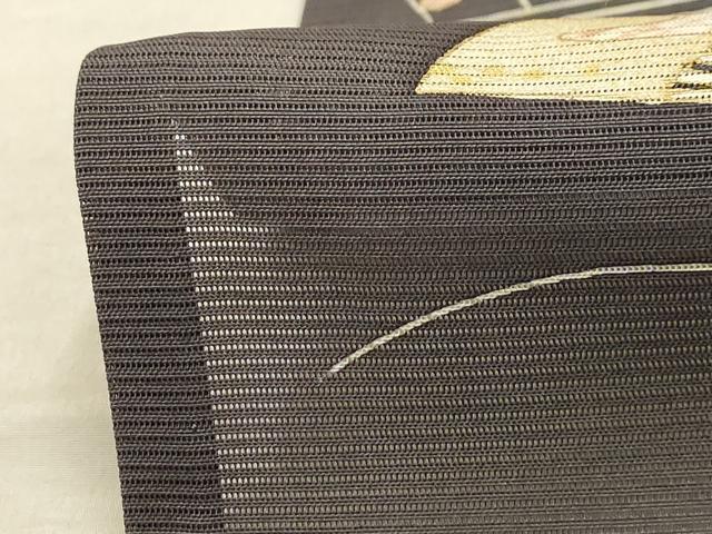 平和屋着物＊夏物 銀座きしや 訪問着 絽 駒刺繍 立波扇面花文 金糸 金彩 正絹 逸品 AABB8777sx