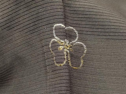 平和屋着物＊夏物 銀座きしや 訪問着 絽 駒刺繍 立波扇面花文 金糸 金彩 正絹 逸品 AABB8777sx