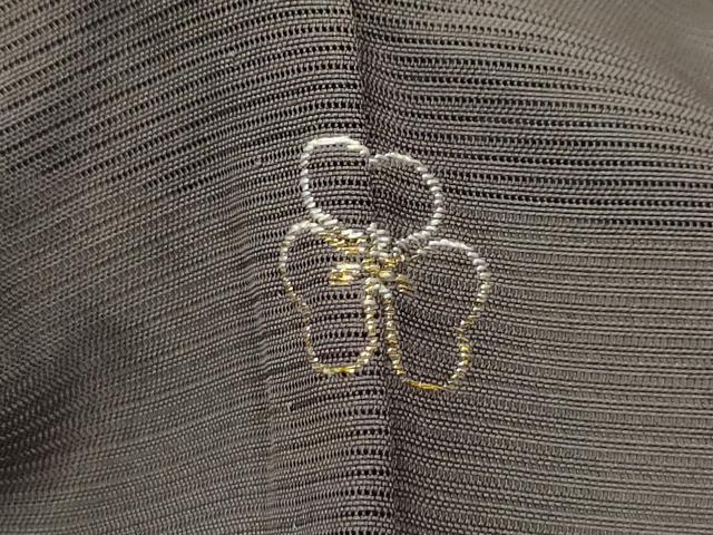 平和屋着物＊夏物 銀座きしや 訪問着 絽 駒刺繍 立波扇面花文 金糸 金彩 正絹 逸品 AABB8777sx