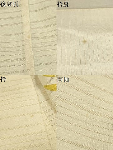平和屋着物＊夏物 訪問着 絽 紬地 草花文 正絹 逸品 AABB8778sx