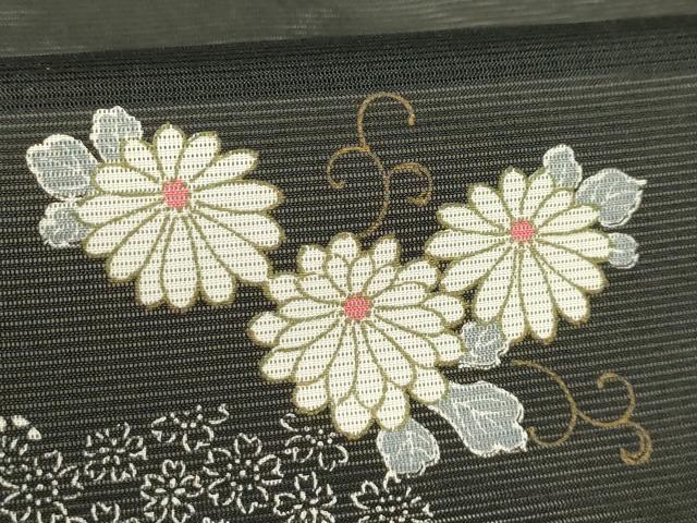 平和屋着物＊夏物 訪問着 絽 松竹梅流水花文 洗える着物 AABB8783sx