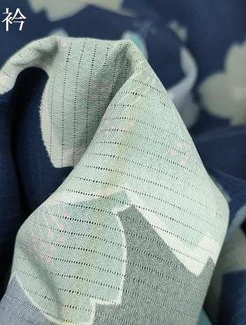 平和屋着物＊夏物 小紋 絽 吹き寄せ文 洗える着物 AABB8791sx