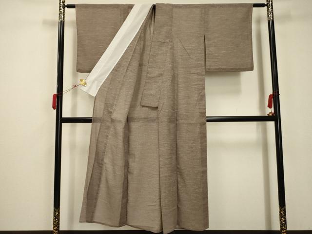 平和屋着物＊夏物 小紋 紗 霞文 洗える着物 AABB8793sx