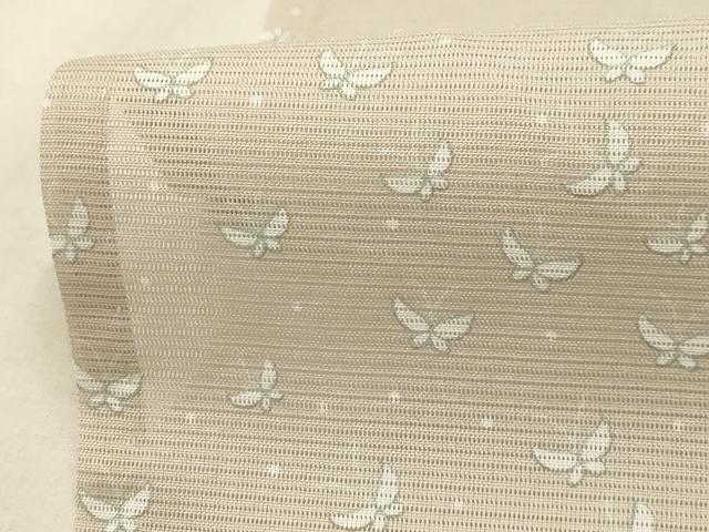 平和屋着物＊夏物 小紋 絽 舞蝶文 洗える着物 AABB8797sx