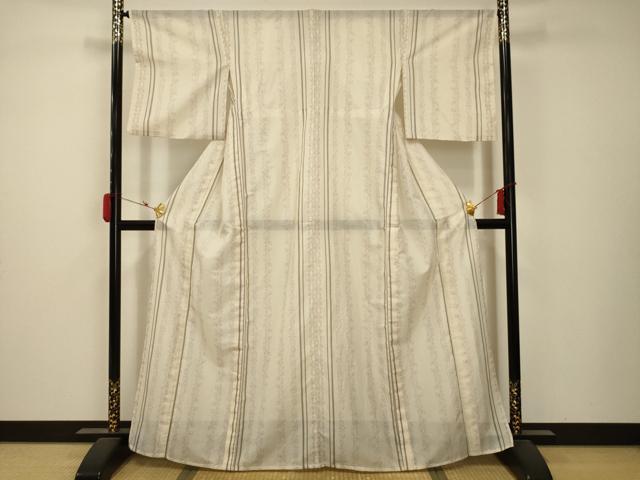 平和屋着物＊夏物 小紋 絽 花間道 洗える着物 AABB8800sx