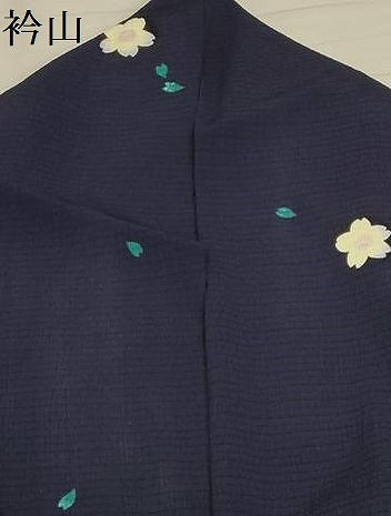 平和屋着物＊夏物 小紋 絽 夜桜 洗える着物 AABB8823sx