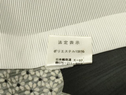 平和屋着物＊夏物 小紋 紗 色紙花文 洗える着物 AABB8826sx
