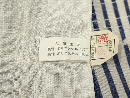 平和屋着物＊夏物 小紋 紗 雪芝文 洗える着物 AABB8827sx