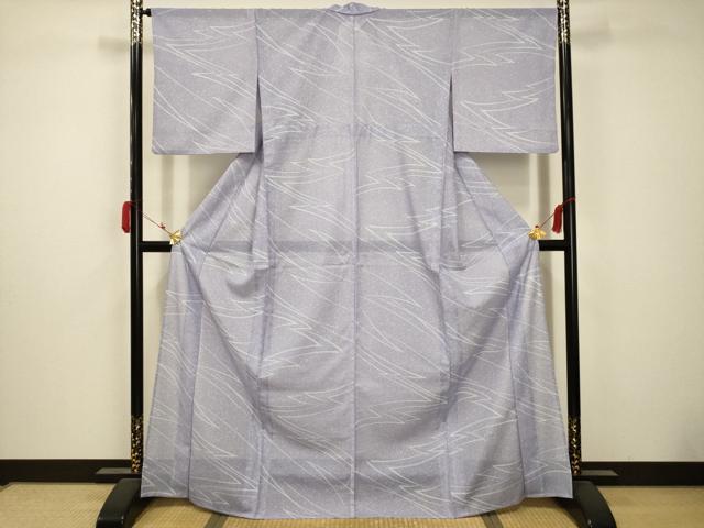 平和屋着物＊夏物 小紋 絽 流水文 洗える着物 AABB8838sx