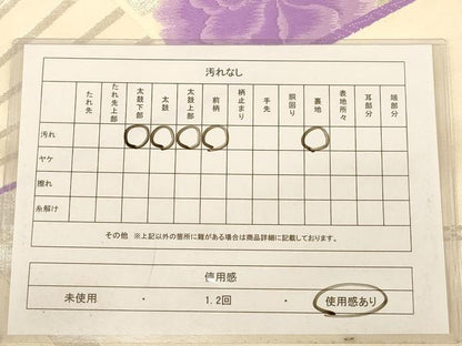 平和屋着物◎六通柄袋帯　唐織　草花文　銀糸　正絹　逸品　AABB9044dt