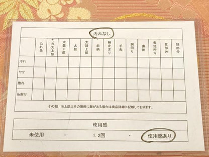 平和屋着物◎両面　全通柄袋帯　唐織　花丸文　金銀糸　正絹　逸品　AABB9083dt