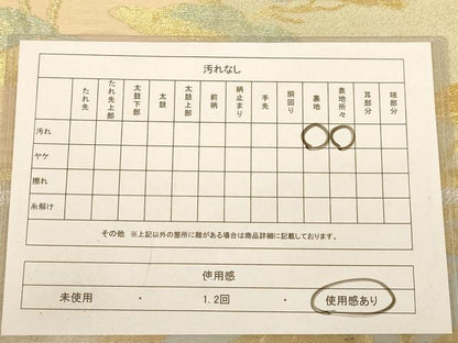 平和屋着物◎六通柄袋帯　風景松文　金銀糸　正絹　逸品　AABB9099dt