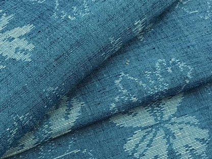 平和屋着物▽上質な紬 単衣 花尽くし文 正絹 逸品 AABB9206jh