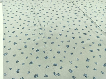 平和屋着物▽上質な小紋 単衣 文字文 正絹 逸品 AABB9208jh