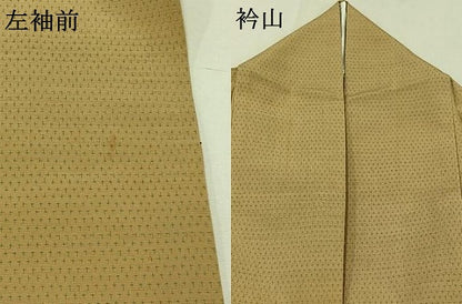 平和屋着物▽上質な紬 単衣 蚊絣 正絹 逸品 AABB9210jh