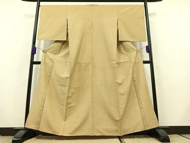 平和屋着物▽上質な紬 単衣 蚊絣 正絹 逸品 AABB9210jh