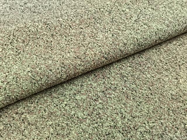 平和屋着物▽上質な小紋　単衣　霞文　鬼しぼ縮緬　正絹　逸品　AABB9212jh