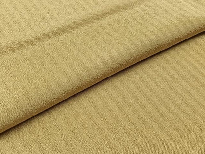 平和屋着物▽上質な小紋 単衣 縞 浅黄色 正絹 逸品 AABB9216jh