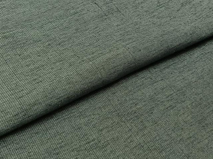 平和屋着物▽上質な紬 単衣 藍鼠色 正絹 逸品 AABB9224jh