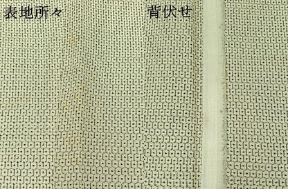 平和屋着物▽男性　本場大島紬　白大島　単衣　100亀甲　総詰め　反端付き　正絹　逸品　AABB9225jh