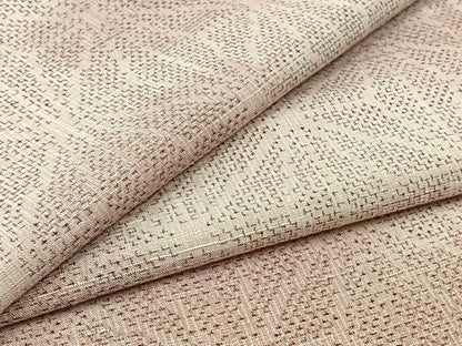 平和屋着物▽上質な紬　単衣　麻の葉文様　正絹　逸品　AABB9231jh
