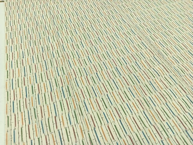 平和屋着物▽上質な紬 単衣 縞 正絹 逸品 AABB9238jh