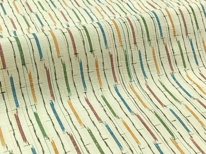 平和屋着物▽上質な紬 単衣 縞 正絹 逸品 AABB9238jh