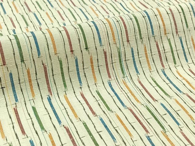 平和屋着物▽上質な紬 単衣 縞 正絹 逸品 AABB9238jh
