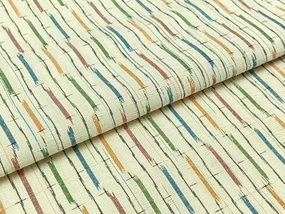 平和屋着物▽上質な紬 単衣 縞 正絹 逸品 AABB9238jh