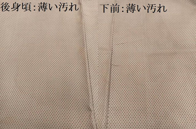 平和屋着物■お召　十字絣　正絹　逸品　AABB9243oa