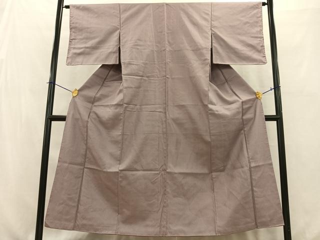 平和屋着物■お召　十字絣　正絹　逸品　AABB9243oa
